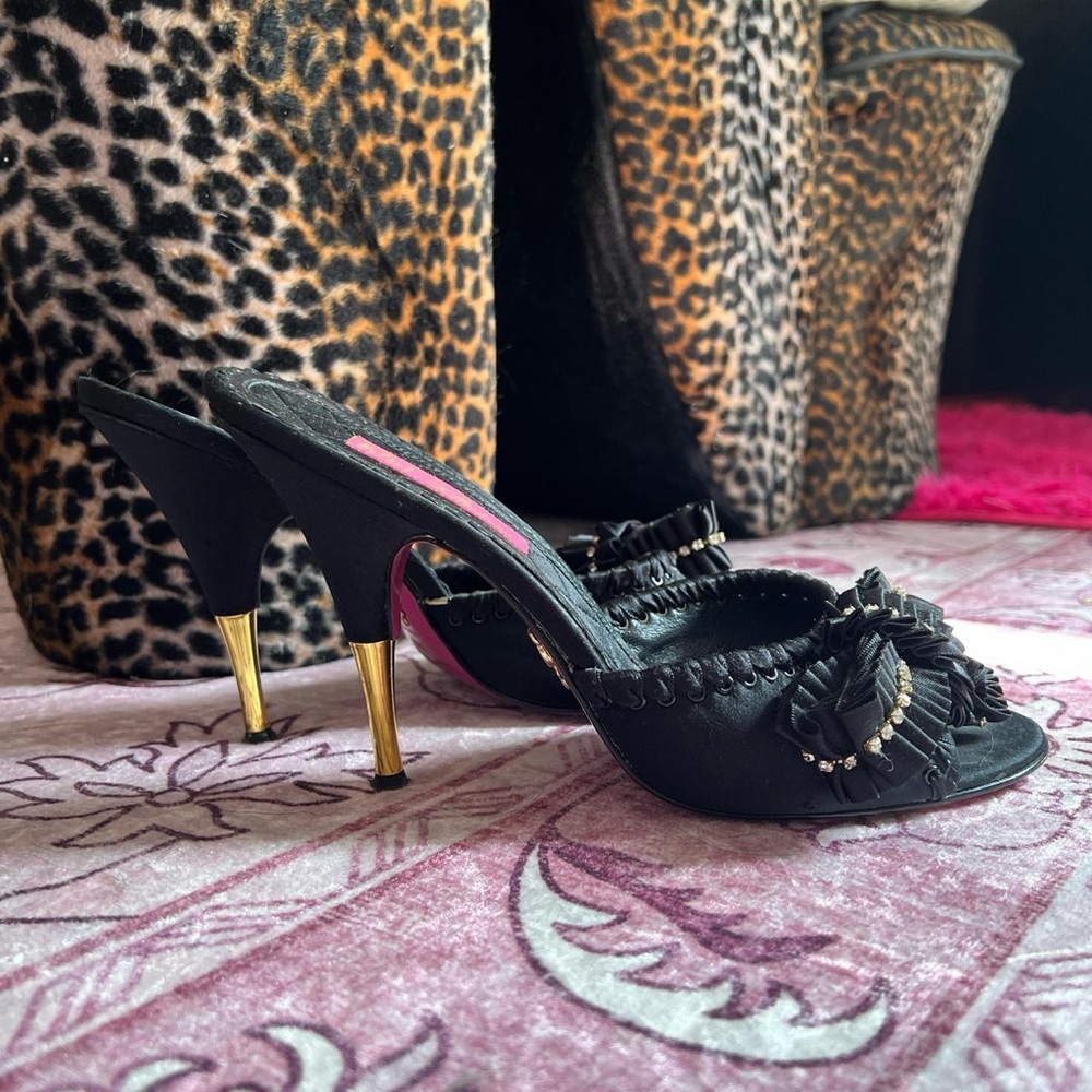 90s / 2000s vintage Betsey Johnson mule heels 💋 - Picture 7 of 8